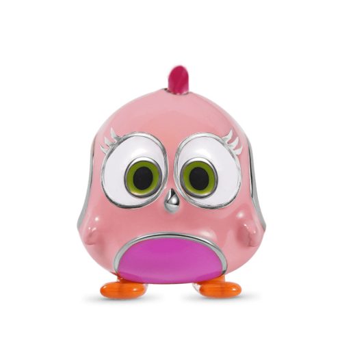 Angry Birds Stella figura ezüst charm