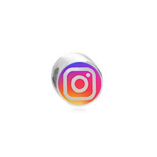 Instagram ezüst gömb charm