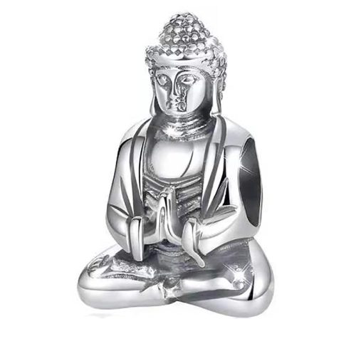 Buddha ezüst függő charm